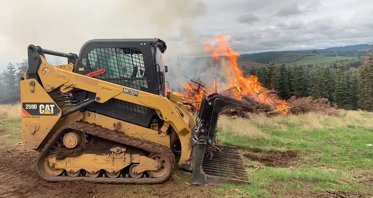 Land clearing and site preparation for new development