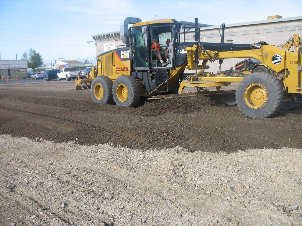 Road grading and earthwork for infrastructure project